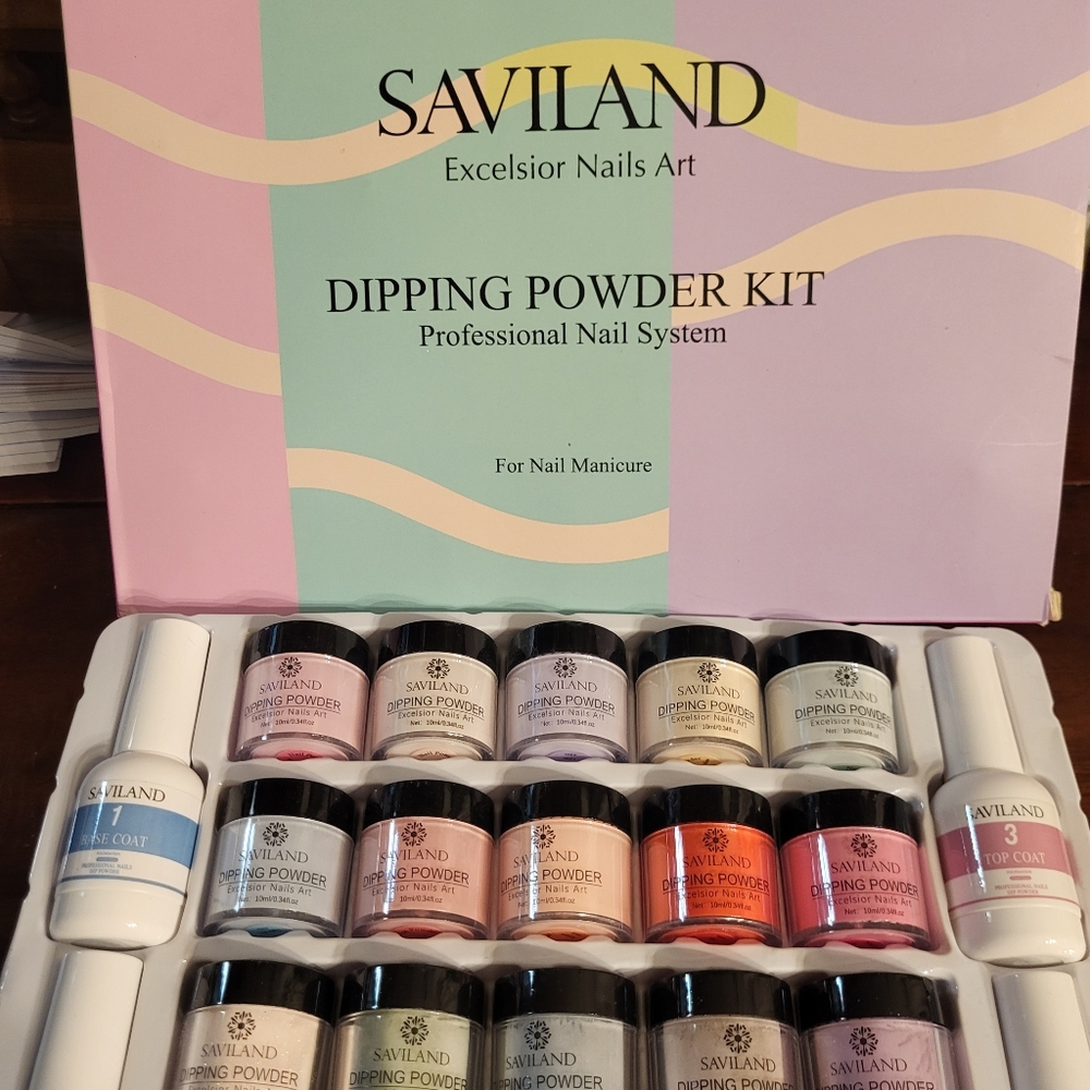 SAVILAND Dipping Powder Nail Kit